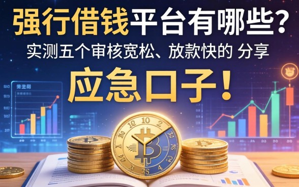 强行借钱平台有哪些？实测五个审核宽松、放款快的应急口子分享