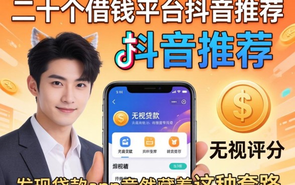 我翻了二十个借钱平台抖音推荐，发现无视评分的贷款app竟然藏着这种套路