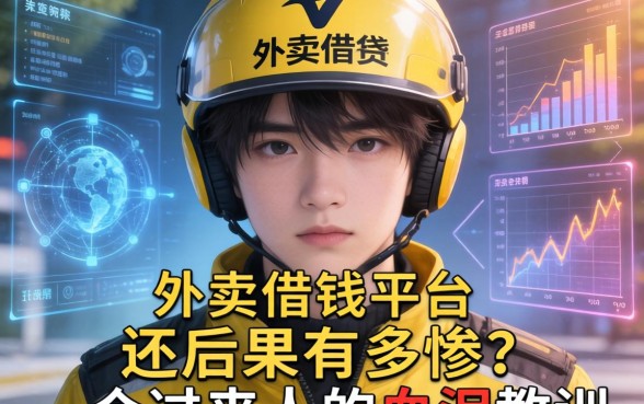 外卖借钱平台不还后果有多惨？一个过来人的血泪教训