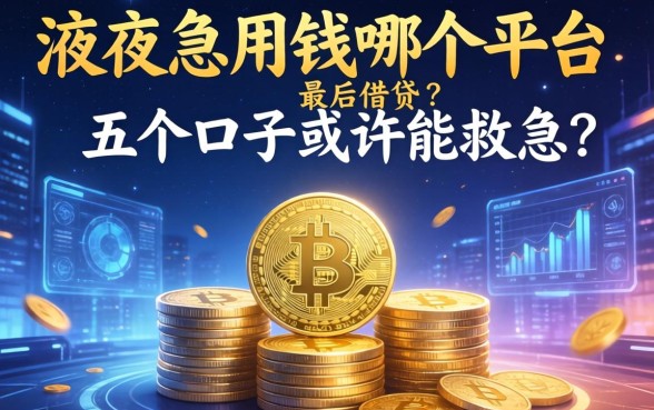 深夜急用钱哪个平台最后借钱？这五个口子或许能救急