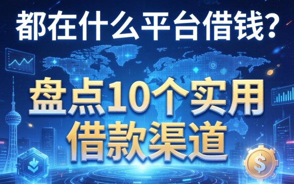 都在什么平台借钱？盘点10个实用的借款渠道