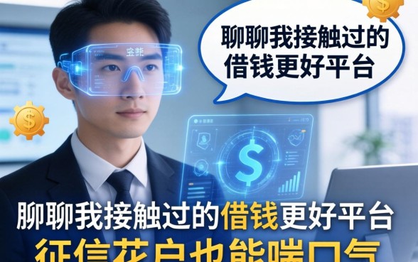 聊聊我接触过的借钱更好平台，征信花户也能喘口气