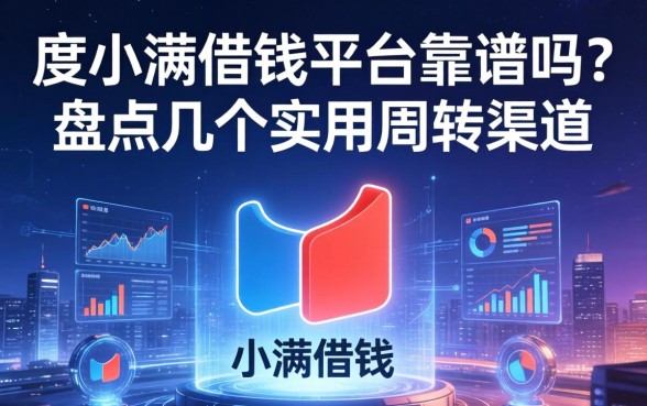 度小满借钱平台靠谱吗？盘点几个实用周转渠道