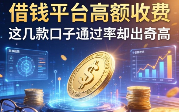 借钱平台高额收费引热议，这几款口子通过率却出奇高