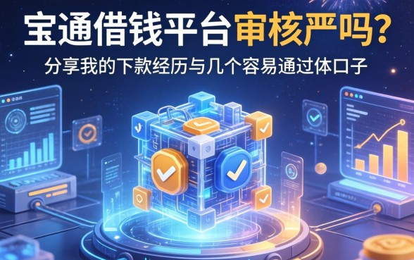 宝通借钱平台审核严吗？分享我的下款经历与几个容易通过的口子