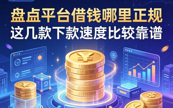 盘点平台借钱哪里正规，这几款下款速度比较靠谱