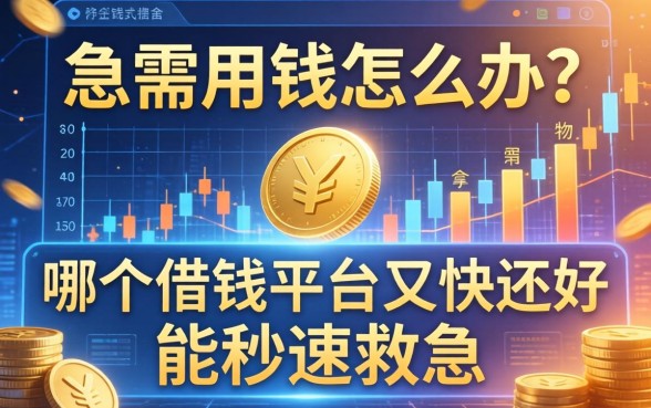 急需用钱怎么办？哪个借钱平台又快又好能秒速救急？