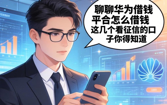 聊聊华为借钱平台怎么借钱，这几个不看征信的口子你得知道