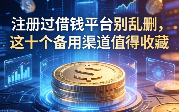 注册过借钱平台别乱删，这十个备用渠道值得收藏