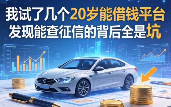 我试了几个20岁能借钱的平台，发现不查征信的背后全是坑