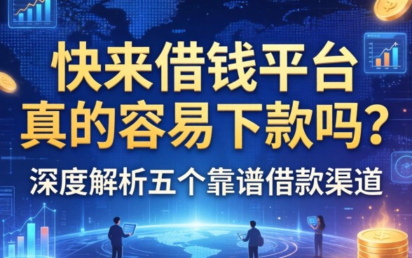快来借钱平台真的容易下款吗？深度解析五个靠谱借款渠道