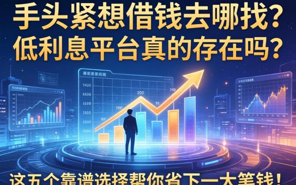 手头紧想借钱去哪找？低利息平台真的存在吗？这五个靠谱选择帮你省下一大笔钱！