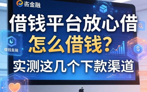 借钱平台放心借怎么借钱？实测这几个下款渠道