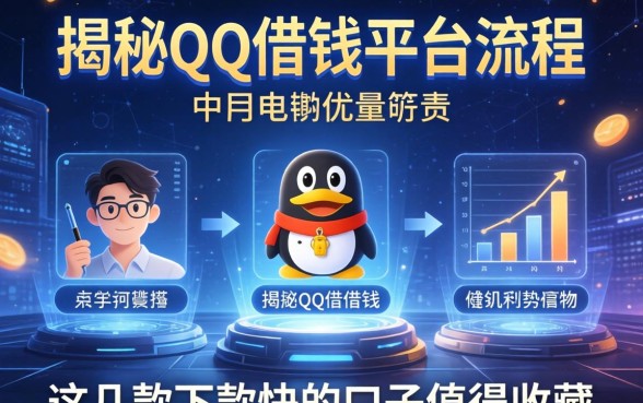 揭秘qq借钱平台流程：这几款下款快的口子值得收藏