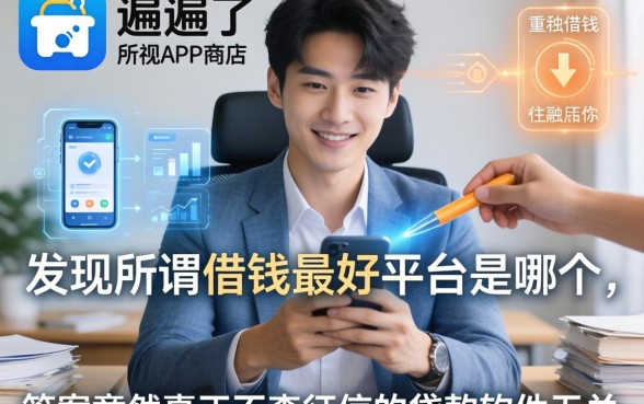 我翻遍了手机应用商店,发现所谓借钱最好平台是哪个,答案竟然和真正不查征信的贷款软件无关