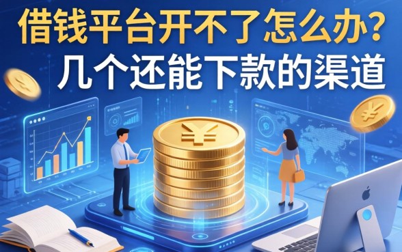 借钱平台开不了怎么办？整理了几个还能下款的渠道