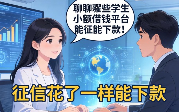 聊聊那些学生小额借钱平台，征信花了一样能下款