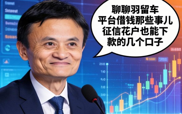 聊聊马云平台借钱那些事儿：征信花户也能下款的几个口子