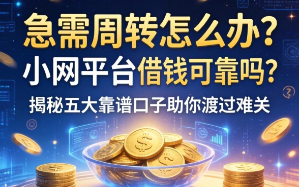 急需周转怎么办？小网平台借钱可靠吗？揭秘五大靠谱口子助你渡过难关