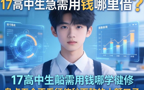 17岁高中生急需用钱哪里借？盘点五个不看征信秒下款的小额口子