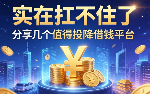 实在扛不住了，分享几个值得投降借钱的平台，无视征信下款稳