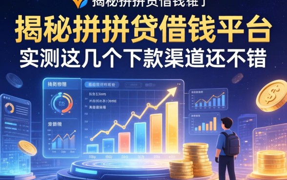 揭秘拼拼贷借钱平台：实测这几个下款渠道还不错