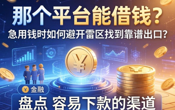 那个平台能借钱？急用钱时如何避开雷区找到靠谱出口？盘点五个容易下款的渠道