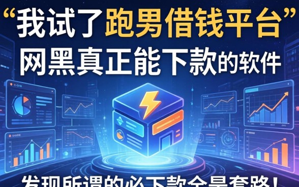 我试了跑男借钱平台和网黑真正能下款的软件，发现所谓的必下款全是套路