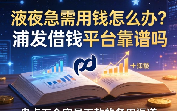 深夜急需用钱怎么办？浦发借钱平台靠谱吗？盘点五个容易下款的备用渠道