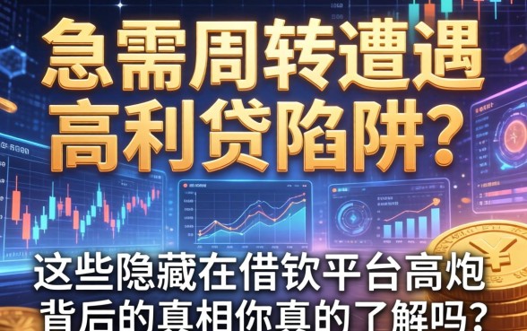 急需周转遭遇高利贷陷阱？这些隐藏在借钱平台高炮背后的真相你真的了解吗？