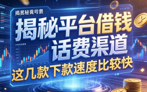 揭秘平台借钱话费渠道，这几款下款速度比较快