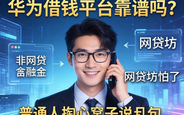 华为借钱平台靠谱吗？一个被网贷坑怕了的普通人掏心窝子说几句