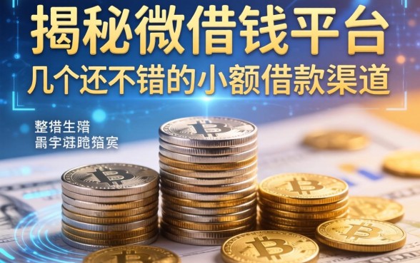 揭秘微借钱平台：整理了几个还不错的小额借款渠道