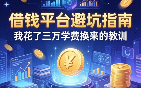 借钱平台避坑指南：我花了三万学费换来的教训