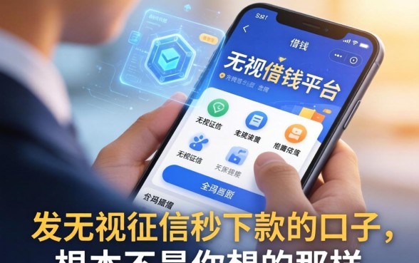 我翻遍了手机里借钱的平台，发现无视征信秒下款的口子根本不是你想的那样