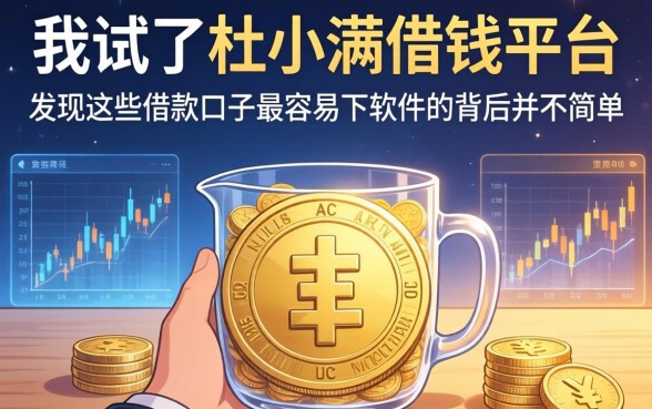 我试了杜小满借钱平台，发现这些借款口子最容易下软件的背后并不简单