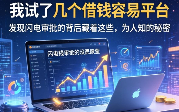 我试了几个借钱容易的平台，发现闪电审批的背后藏着这些不为人知的秘密