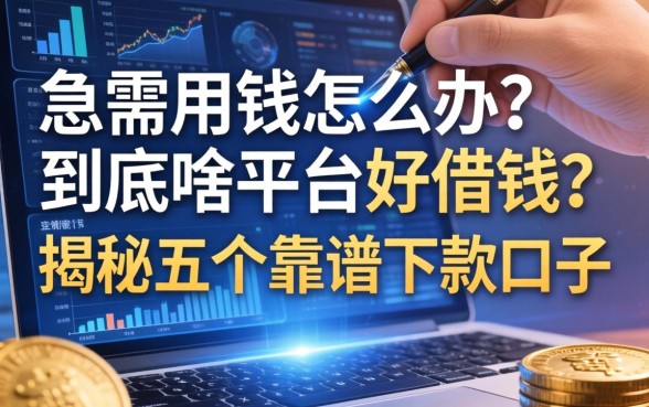 急需用钱怎么办？到底啥平台好借钱？揭秘五个靠谱下款口子