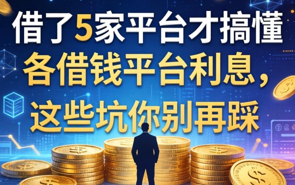 借了5家平台才搞懂各借钱平台利息，这些坑你别再踩