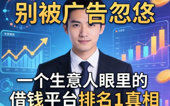 别被广告忽悠：一个生意人眼里的借钱平台排名l真相