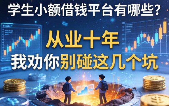 学生小额借钱平台有哪些？从业十年，我劝你别碰这几个坑