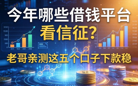 今年哪些借钱平台不看征信？老哥亲测这五个口子下款稳