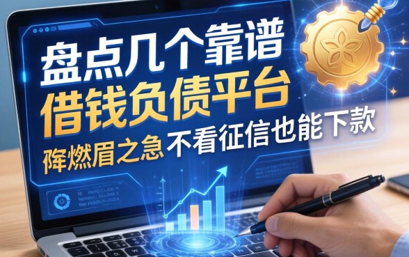 盘点几个靠谱的借钱负债平台，解燃眉之急不看征信也能下款