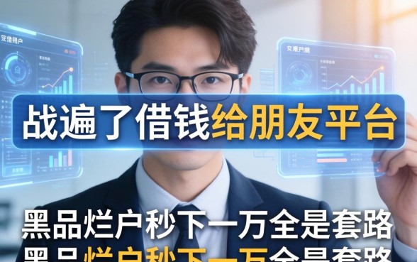 我翻遍了借钱给朋友平台，发现黑户烂户秒下一万全是套路