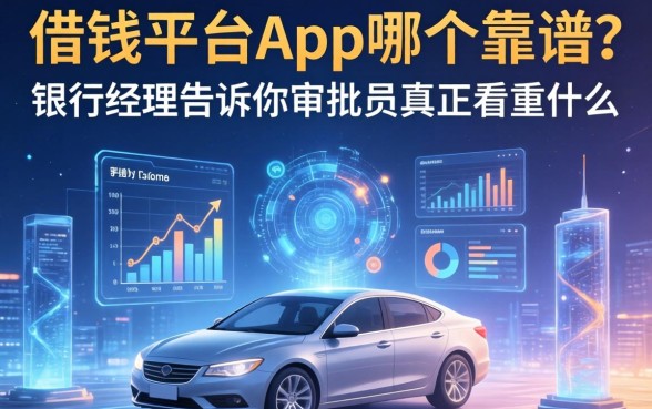 借钱平台app哪个靠谱？银行经理告诉你审批员真正看重什么