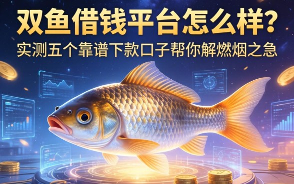 双鱼借钱平台怎么样？实测五个靠谱下款口子帮你解燃眉之急