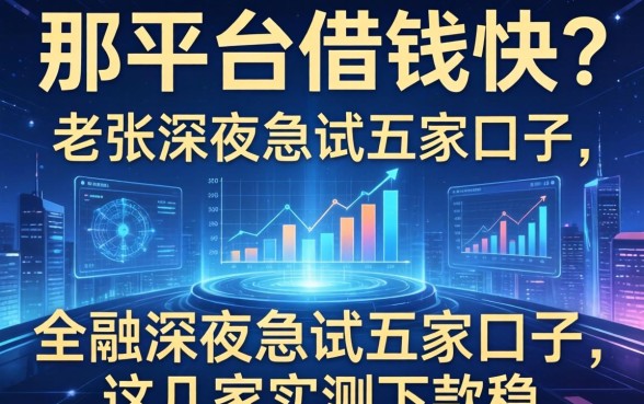那平台借钱快？老张深夜急试五家口子，这几家实测下款稳