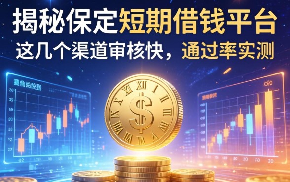 揭秘保定短期借钱平台：这几个渠道审核快，通过率实测