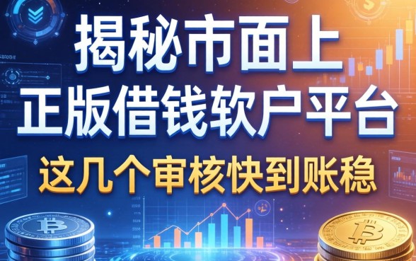 揭秘市面上正版借钱软件平台，这几个审核快到账稳