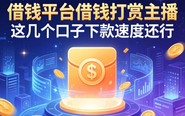 借钱平台借钱打赏主播，这几个口子下款速度还行